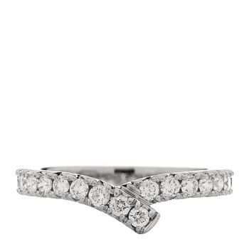 HARRY WINSTON Platinum Diamond Ribbon Wedding Band Ring 49 4.75
