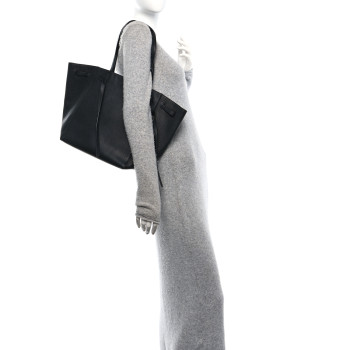 CELINE Soft Grained Calfskin Small Belt Cabas Phantom Black