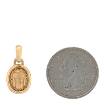 DAVID YURMAN 18K Yellow Gold Petrvs Scarab Enhancer Pendant