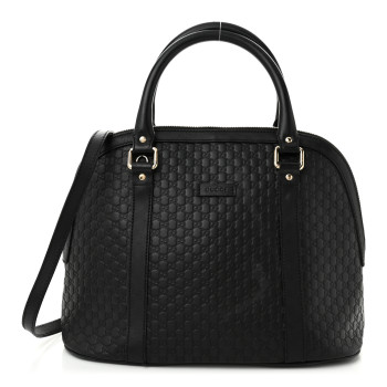 GUCCI Microguccissima Medium Dome Bag Black