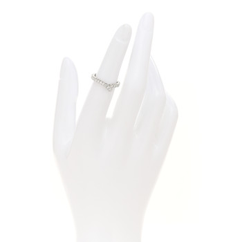 HARRY WINSTON Platinum Diamond Ribbon Wedding Band Ring 49 4.75
