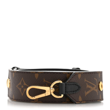 LOUIS VUITTON Monogram Adjustable Bandouliere Shoulder Strap Black