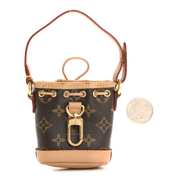 LOUIS VUITTON Monogram Micro Noe Bag Charm Key Ring