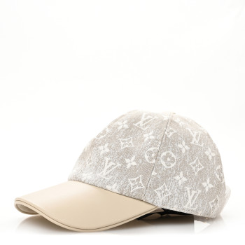 LOUIS VUITTON Monogram Jacquard Cap M Beige