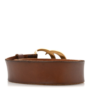 GUCCI Faded Calfskin Double G 40mm Belt 85 34 Cuir