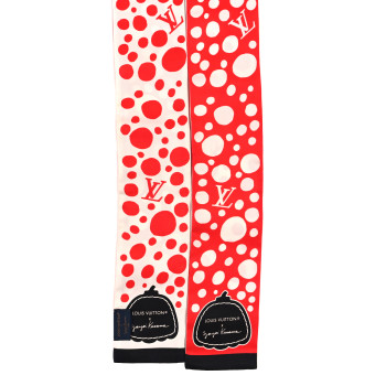 LOUIS VUITTON LV x YK Infinity Dots Bandeau Red White