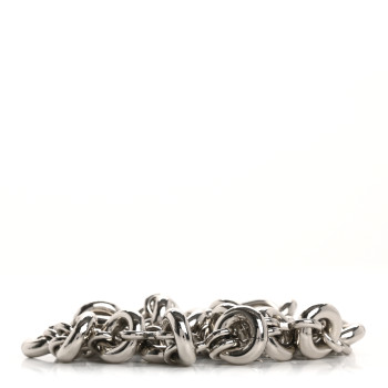 LOEWE Aluminum Stainless Steel Donut Chain Shoulder Strap Silver