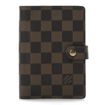 LOUIS VUITTON Damier Ebene Small Ring Agenda Cover