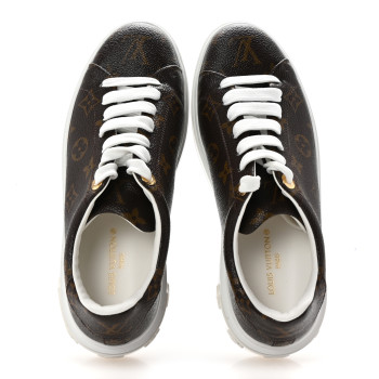 LOUIS VUITTON Monogram Time Out Sneakers 38
