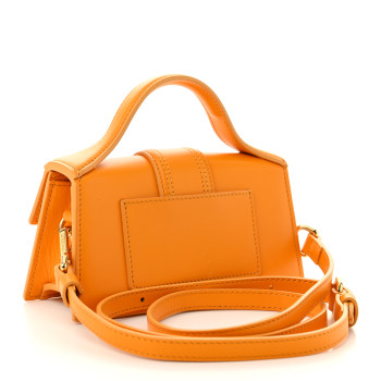JACQUEMUS Smooth Calfskin Le Bambino Dark Yellow