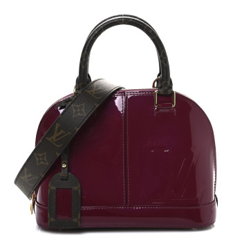 LOUIS VUITTON Patent Monogram Alma BB Magenta