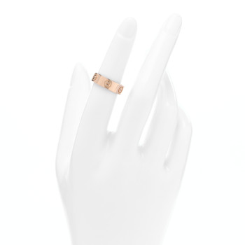 CARTIER 18K Pink Gold 5.5mm LOVE Ring 50 5.25
