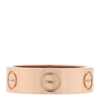CARTIER 18K Pink Gold 5.5mm LOVE Ring 50 5.25