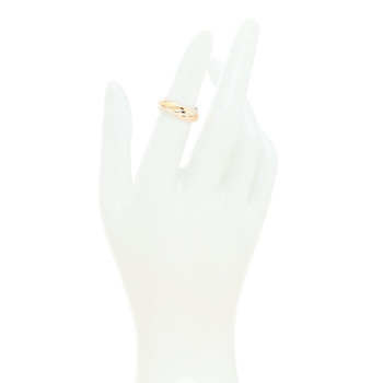 CARTIER 18K Pink Yellow White Gold Small Trinity Ring 47 4