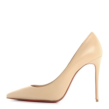 CHRISTIAN LOUBOUTIN Nappa Kate 100 Pumps 36.5 Nude