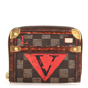 LOUIS VUITTON Transformed Damier Ebene Time Trunk Zippy Coin Purse
