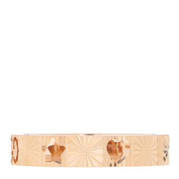 GUCCI 18K Rose Gold Icon Stars Band Ring 54 7