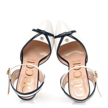 GUCCI Malaga Kid Alison Platform 36 Navy White