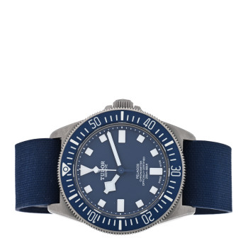 TUDOR Titanium Fabric 42mm Pelagos Automatic Watch Blue 25707B