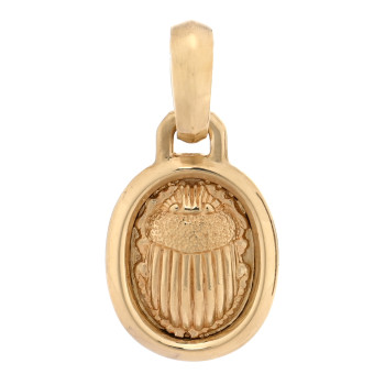 DAVID YURMAN 18K Yellow Gold Petrvs Scarab Enhancer Pendant