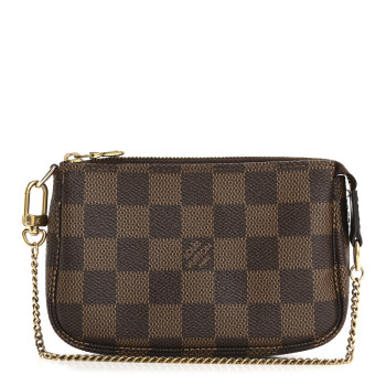 LOUIS VUITTON Damier Ebene Mini Pochette Accessories