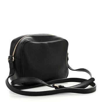 GUCCI Pebbled Calfskin Small Soho Disco Bag Black