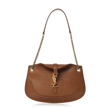 SAINT LAURENT Smooth Calfskin Small Sienna Shoulder Bag Brick