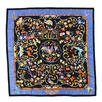 HERMES Silk Pierres d'Orient et d'Occident Scarf 90