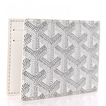 Goyard(ゴヤール)Victoire Wallet White GOYARD Goyardine Insert Victoire Card Wallet White 1082600