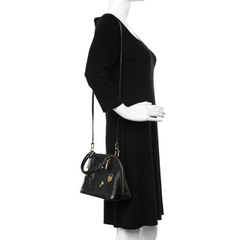 LOUIS VUITTON Epi Love Lock Alma BB Black