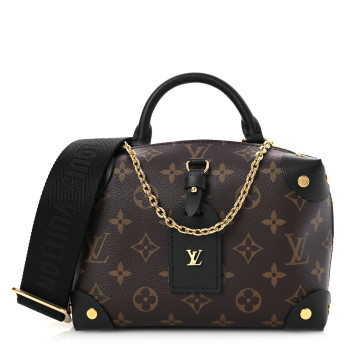LOUIS VUITTON Monogram Petite Malle Souple Black