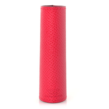 HERMES Epsom Lipstick Case Rose Extreme