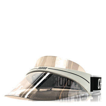 CHRISTIAN DIOR Mirrored DiorClub1 Sun Visor Silver
