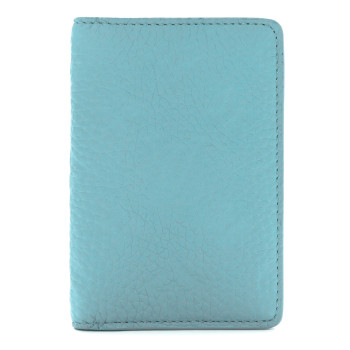 LOUIS VUITTON Taurillon Monogram Pocket Organizer Turquoise