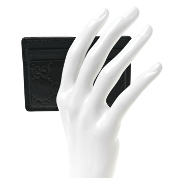 GUCCI Guccissima Card Holder Black