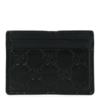 GUCCI Guccissima Card Holder Black