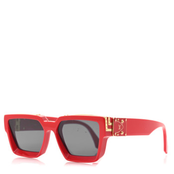 LOUIS VUITTON Acetate 1.1 Millionaires Z1169W Sunglasses Red