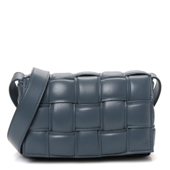 BOTTEGA VENETA Nappa Maxi Intreccio Small Padded Cassette Crossbody Bag Thunder