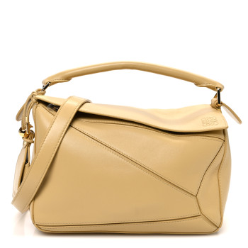 LOEWE Calfskin Small Puzzle Bag Dark Butter