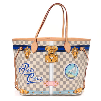 LOUIS VUITTON Damier Azur Summer Trunks Porto Cervo Neo Neverfull MM