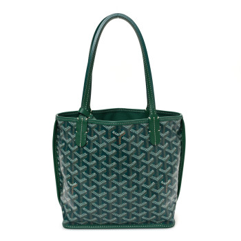 GOYARD Goyardine Reversible Mini Anjou Green