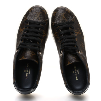 LOUIS VUITTON Patent Monogram Frontrow Sneakers 37