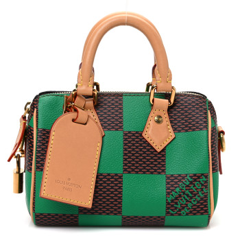 LOUIS VUITTON Damier Pop Speedy Bandouliere 18 Green