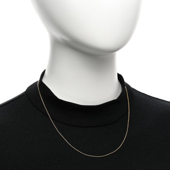 DAVID YURMAN 18K Yellow Gold 1mm Box Chain Necklace