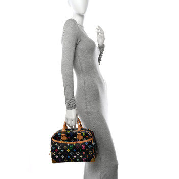 LOUIS VUITTON Monogram Multicolor Trouville Black