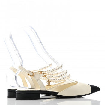 ✴CHANEL ✴超美品✨ サテンミュール Chanel, slingback heels in rhinestones - Unique Designer Pieces