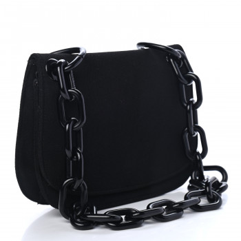 PRADA バック PRADA Tessuto Nylon Swing Chain Shoulder Bag Black 805279