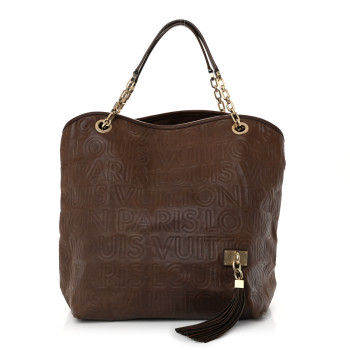 LOUIS VUITTON Monogram Paris Souple Whisper GM Chocolate