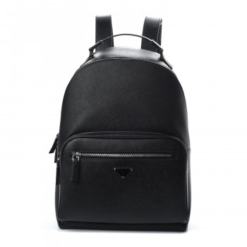 PRADA Saffiano Travel Backpack Black