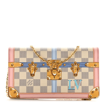 LOUIS VUITTON Damier Azur Summer Trunks Pochette Weekend LOUIS VUITTON Damier Azur Summer Trunks Pochette Weekend